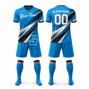 Ensemble de maillots de football personnalisés pour votre équipe, orange, noir, blanc, rayé, col en V, manches courtes, polyester sublimé, adulte unisexe - Product Image 5