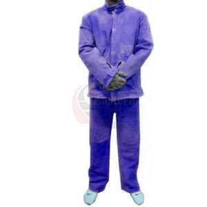 Chaqueta de Soldador de Cuero Reforzado Industrial, Resistente a la Radiación, Protección Contra Vapores, Ropa de Seguridad Contra Incendios - Product Image 6