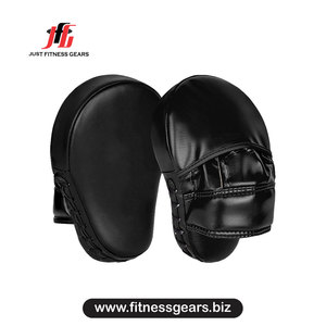 Boxing <b>Focus</b> <b>Pads</b> Leather Lace-Up Punching Mitts For Martial Arts Training Adults - Product Image 1