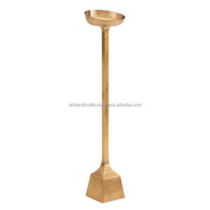 <b>Bulk</b> Order Vintage Style Metal <b>Candle</b> Stand Solid Brass & Cast Aluminum Tabletop <b>Candle</b> Holder Exporter Moradabad India - Product Image 2