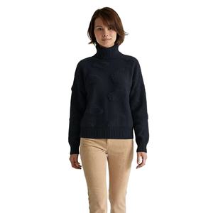 Cárdigan de Invierno para Mujer, Tejido de Punto Cálido, Manga Larga, Cuello en V, Diseño Jacquard, Anti-Pilling, Informal, de Nailon, Hecho a Medida - Product Image 6