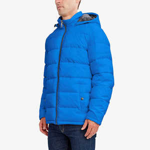 Best Selling Men's <b>Slim</b> <b>Fit</b> Puffer <b>Jacket</b> for Winter Stylish Custom Design Stand Collar Professional Manufactured Canvas Fabric - Product Image 3