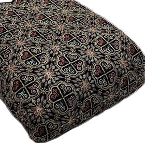 Tissu en velours élégant brodé avec un motif jacquard à paillettes pour robes de soirée, vêtements de cérémonie et robes de luxe - Product Image 2