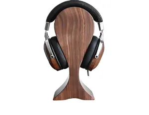 Soporte para auriculares de palisandro hecho a mano, organizador de escritorio con forma humana personalizado para amantes de la música, regalo perfecto para DJ Gamer