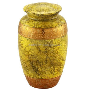 Urnas de cremación funeraria de Metal de nueva edición, precio al por mayor para acentos del hogar, cremación de aluminio de alta calidad hecha a mano Cloisonne - Product Image 6