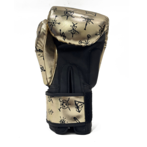 Guantes de Boxeo Metálicos Dorados SAQIB&CO, Guantes de Entrenamiento de la Mejor Calidad, Guantes de Muay Thai para Combate - Product Image 3