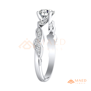 Round Cut Moissanite Three <b>Stone</b> Ring Silver Engagement Ring Women Bridal Anniversary Jewelry Gift USA Fashion - Product Image 6