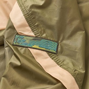 Veste Anorak Homme Color Block à Capuche, Pull-over Demi-Zip Coupe-Vent Style Urbain avec Poche Avant en Polyester et Nylon - Product Image 5