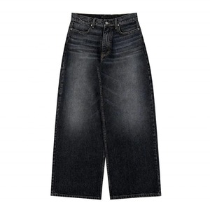 Jeans en denim pour homme de qualité supérieure, coupe slim, respirant, coupe droite, lavage moyen, couleur unie, écologique, 100% coton - Product Image 6