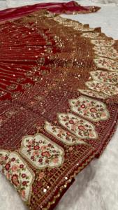Indian Traditional Wedding Wear Lehenga Choli Beautifully Designed in <b>Sequins</b> Work for Special Occasion and Function for Women - Product Image 6