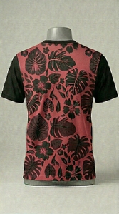 T-shirt de performance à motif floral, vêtements de sport personnalisés, haut de course en polyester - Product Image 3