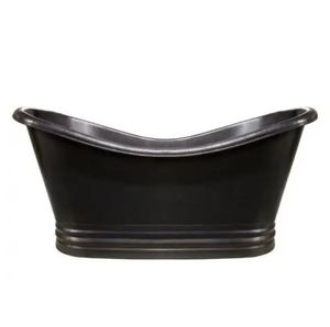 Baignoire ovale autoportante en métal antique sans couvercle, durable, pour adultes - Product Image 3