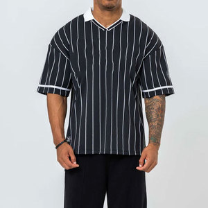 Vente directe usine – T-shirt décontracté personnalisé pour homme, coupe oversize, col rond, en maille, couleur unie, 230g, séchage rapide - Product Image 5