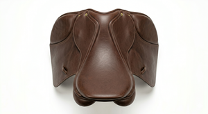 Silla de Montar para Caballo de Cuero Marrón Premium, Cómoda para Saltos, Accesorios de Alta Calidad para Equitación y Entrenamiento - Product Image 4