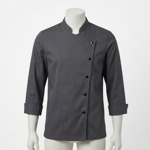 220 GSM Cotton Polyester <b>White</b> <b>Chef</b> Uniform Double Breasted Custom Embroidery Print Restaurant Wear - Product Image 2