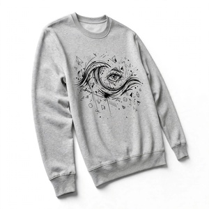 Sweat-shirt à col rond en molleton épais, imprimé graphique personnalisé, style streetwear, pull décontracté pour homme, vêtements chauds d'hiver - Product Image 4