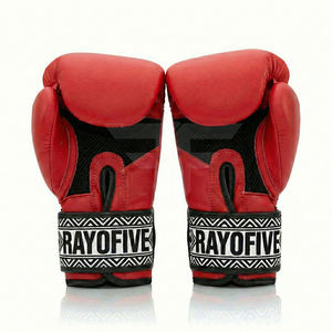 ถุงมือชกมวยสำหรับมืออาชีพ หนัง PU ปักโลโก้ได้ตามต้องการ สำหรับฝึกซ้อมกับกระสอบทราย - Product Image 3