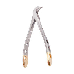 Pince d'extraction orthodontique en acier inoxydable de haute qualité avec embout en bec pour le retrait de couronnes, certifiée CE ISO par Grip Surgical - Product Image 1