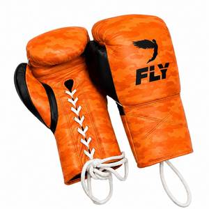 Custom Design Lace Up Boxing Gloves with Multi Layer <b>Padding</b> for Training and Sparring Use - Product Image 1