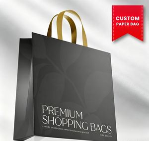 Bolsa de compras personalizada premium con diseño impreso y múltiples opciones de estructura - Product Image 1
