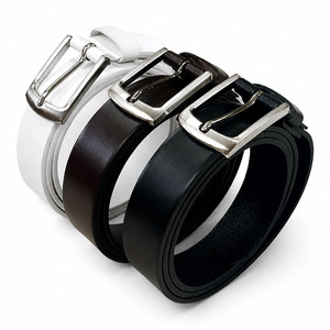 Ceinture en cuir véritable italien, largeur 28 mm, longueur 115 cm, boucle à ardillon HN02, fabriquée en Corée - Product Image 2