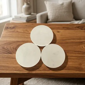 Luxury Natural Marble <b>Coasters</b> Set Eco Friendly Waterproof Modern Stone <b>Drink</b> <b>Coasters</b> for Villa Indoor Home and Hotel - Product Image 1