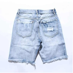 New Fashion <b>Men</b> Short <b>Jeans</b> Custom Brand Clothing Summer 100% Cotton Denim Shorts For <b>Men's</b> - Product Image 2