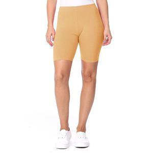 Wholesale Plus Size Biker Yoga Running Shorts Mid Waist Stretchy Breathable Quick Dry Compression Fit Shorts - Product Image 1