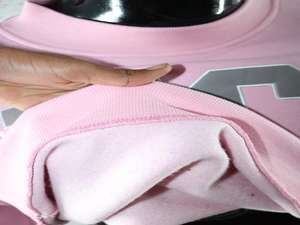 NICU PINK <b>Mock</b> <b>Neck</b> Sweatshirt 100% GREY Applique Embroidery wide <b>neck</b> Sweatshirt Finer Threads - Product Image 6