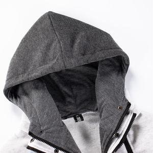 Otoño en blanco conjunto de dos piezas chándal 100% algodón polar 400 Gsm chándales de peso pesado para hombres de gran tamaño conjunto de chándal para correr - Product Image 5