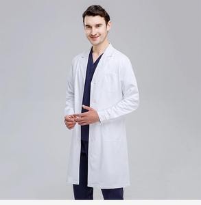 Bata de Laboratorio Azul Claro para Hombre, Tejida en Algodón y Poliéster, Uniforme de Hospital, Manga Larga, Bata Médica para Doctores - Product Image 2