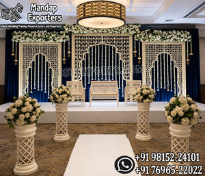 Buy Elegant <b>Islamic</b> Style Laser Panels for Walima Night Arabic & Moroccan Style Laser Cut Arches For Wedding Stage - Product Image 2