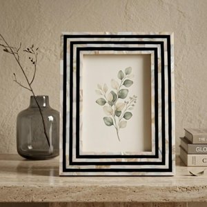 Handcrafted mother of pearl floral pattern shell inlay photo <b>frame</b> home decoration good price - Product Image 3