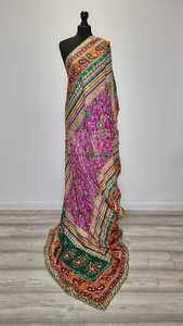 6. Fashion <b>scarves</b>, <b>shawls</b> & hijab <b>Traditional</b> Women <b>Shawl</b> Hand Embroidered Custom Design Mirror Work Festive Wear By AM IMPEX S - Product Image 3