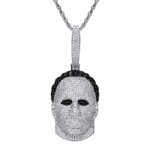 Best Quality Iced Out Moissanite Diamond Hip Hop Pendant for Men 925 <b>Silver</b> Luxury Rap Jewelry Chain Available for Sale - Product Image 4