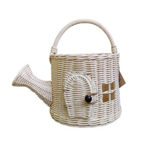 Cesta de Mimbre Botánico Hecha a Mano para Niños, con Detalles de Casa de Juguete, Ideal para Juegos Creativos de Simulación - Product Image 1