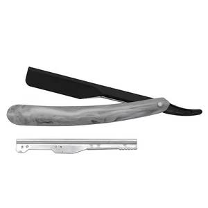 Rasoir droit chirurgical Morje, lame en acier inoxydable, manche en bois, lame unique, pour usage en salon de coiffure, outil de rasage du visage masculin - Product Image 2