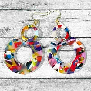 Pendientes de gota de resina de diseño moderno al por mayor, la mejor artesanía para niñas, la mejor joyería de pendientes de resina de UCI - Product Image 6