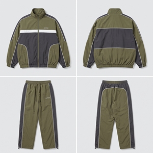 <b>Men's</b> Windbreaker Tracksuit Set Black <b>Purple</b> Turquoise - Low MOQ Wholesale OEM Manufacturer B2B Sportswear - Product Image 2