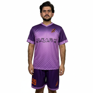 Camiseta de Fútbol Personalizada con Impresión por Transferencia de Calor, 100% Poliéster, Antibacteriana, Transpirable, de Secado Rápido, Colores Personalizados, Uniforme de Fútbol - Product Image 1