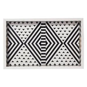 Bandeja de resina con diseño moderno, bandeja de MDF, bandeja decorativa, bandeja para servir en la cocina y eventos a un precio muy competitivo - Product Image 1