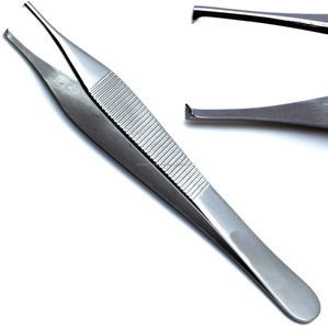 Pinces à tissus Adson, pinces chirurgicales en acier inoxydable, 1x2 dents, ensemble d'instruments manuels, instrument médical pour la chirurgie générale, taille 5 - Product Image 4