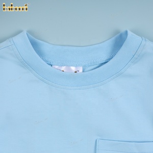 T-shirt bleu de luxe personnalisé en gros, autocollant Mario, ODM OEM fabriqué, 100% coton, manches longues, décontracté, pour bébés garçons, OEKO-TEX - Product Image 2
