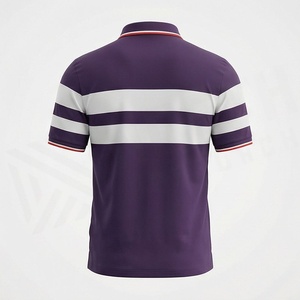 เสื้อโปโลระบายอากาศได้ดี แห้งเร็ว ปักโลโก้ สำหรับกีฬากอล์ฟ ชุดยูนิฟอร์มทำงาน  แบบยูนิเซ็กซ์ สีสันปรับแต่งได้ - Product Image 2