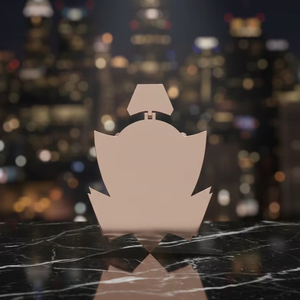 Colgante Personalizado con Logotipo de PitBull, Incrustado con Diamantes, Hecho a Mano en Oro Rosa y Blanco de 14K, con Micro Pavé en Rosa y Blanco - Product Image 3