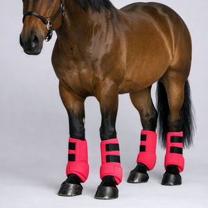 Bottes de protection équestres en néoprène pour chevaux, durables, absorbant les chocs, respirantes, soutien des jambes, protection, OEM personnalisé - Product Image 1