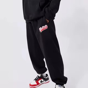 Conjunto Deportivo con Logotipo Mundial para Hombre, Sudadera con Capucha Negra de Algodón, Pantalones Deportivos, Estilo Urbano, Corte Holgado, Traje Deportivo de Otoño con Bolsillos Laterales - Product Image 2