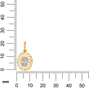 Pendentif en or jaune avec diamant rond taille brillant cultivé en laboratoire, style classique, pour femme, à porter au quotidien - Product Image 5