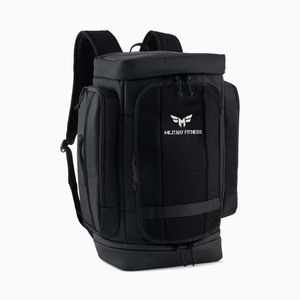 Sac à dos de voyage noir à enroulement 40L, imperméable, pour ordinateur portable et sport, avec sac à lunch amovible - Product Image 1