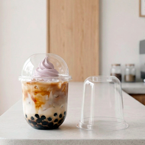 Premium Disposable PP <b>Cups</b> 16/20/24oz With 95mm Lid Transparent <b>Plastic</b> <b>Cup</b> For Beverages Juice Smoothie Boba - Product Image 2